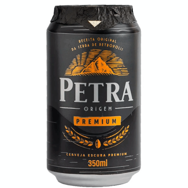 Cerveja Petra Premium Escura Lata 350ml