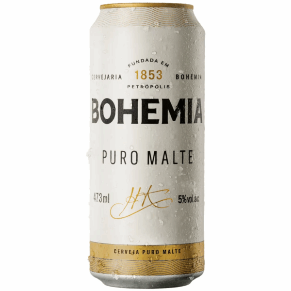 Cerveja Bohemia Puro Malte Lata 473ml