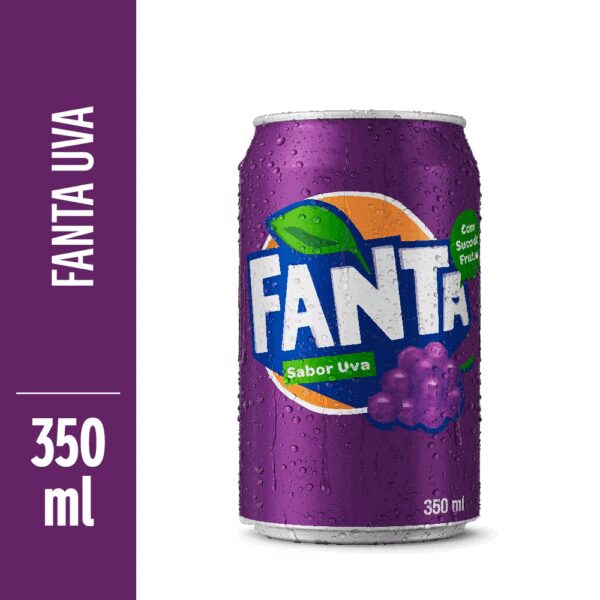 REFRIGERANTE LATA 350ML COLOR FANTA UVA