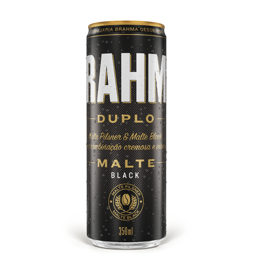 Cerveja Brahma Duplo Malte Escura Lata 350ml Cerveja Brahma Duplo Malte Escura Lata 350ml - Imagem 1