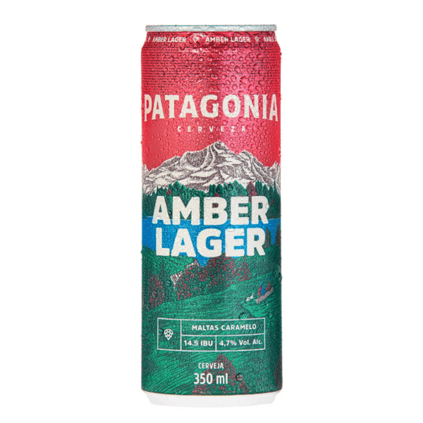 Cerveja Patagonia Amber Lager Sleek Lata 350ml